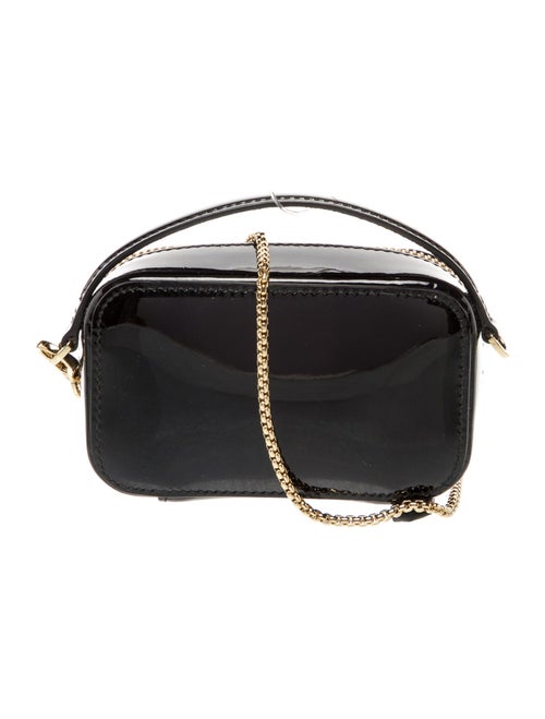 Prada Enameled Metal Triangle Crossbody Bag w/ Tags