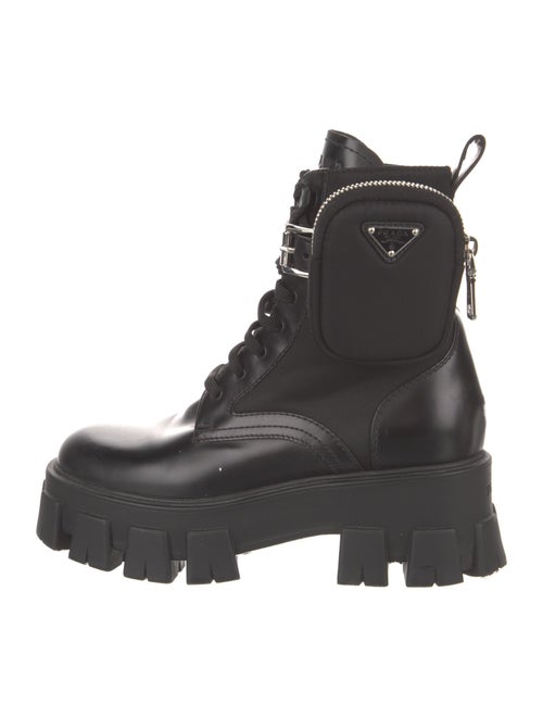 Prada Leather Combat Boots