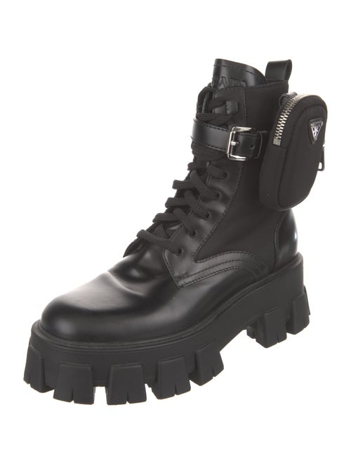 Prada Leather Combat Boots
