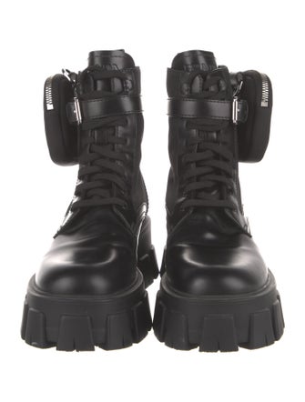 Prada Leather Combat Boots