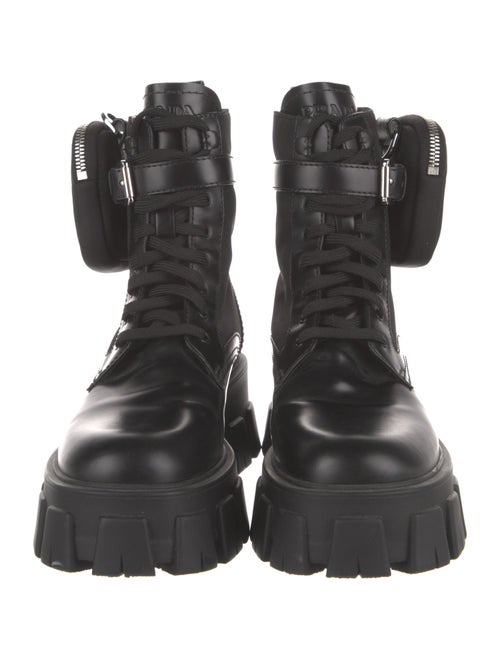 Prada Leather Combat Boots