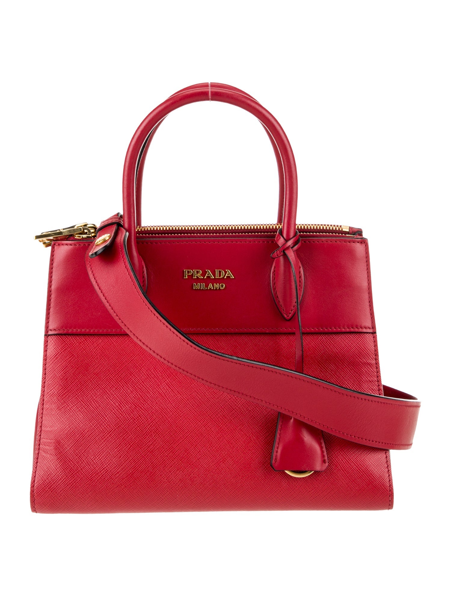 Prada Leather Top Handle Bag