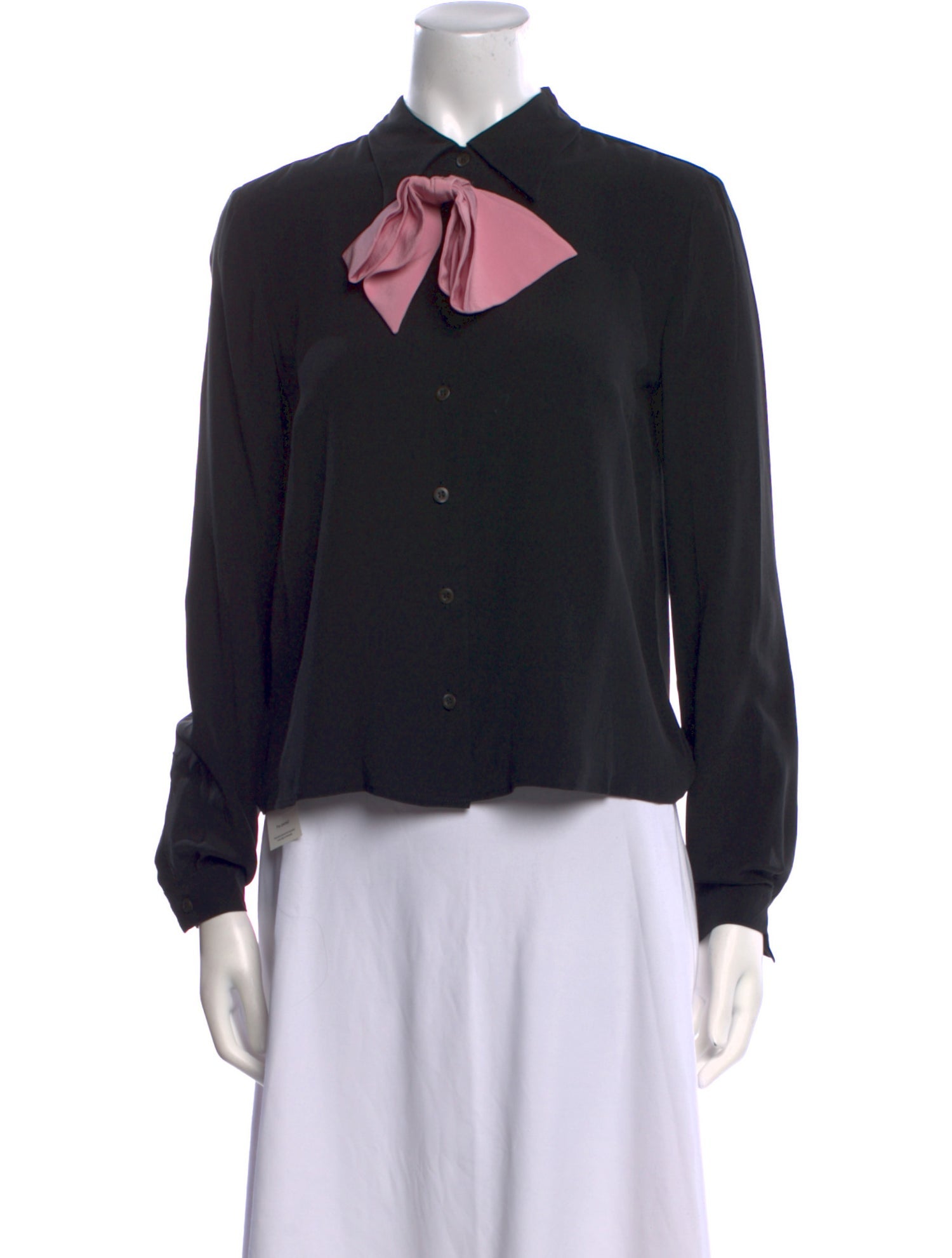 Prada 2017 Silk Button-Up Top