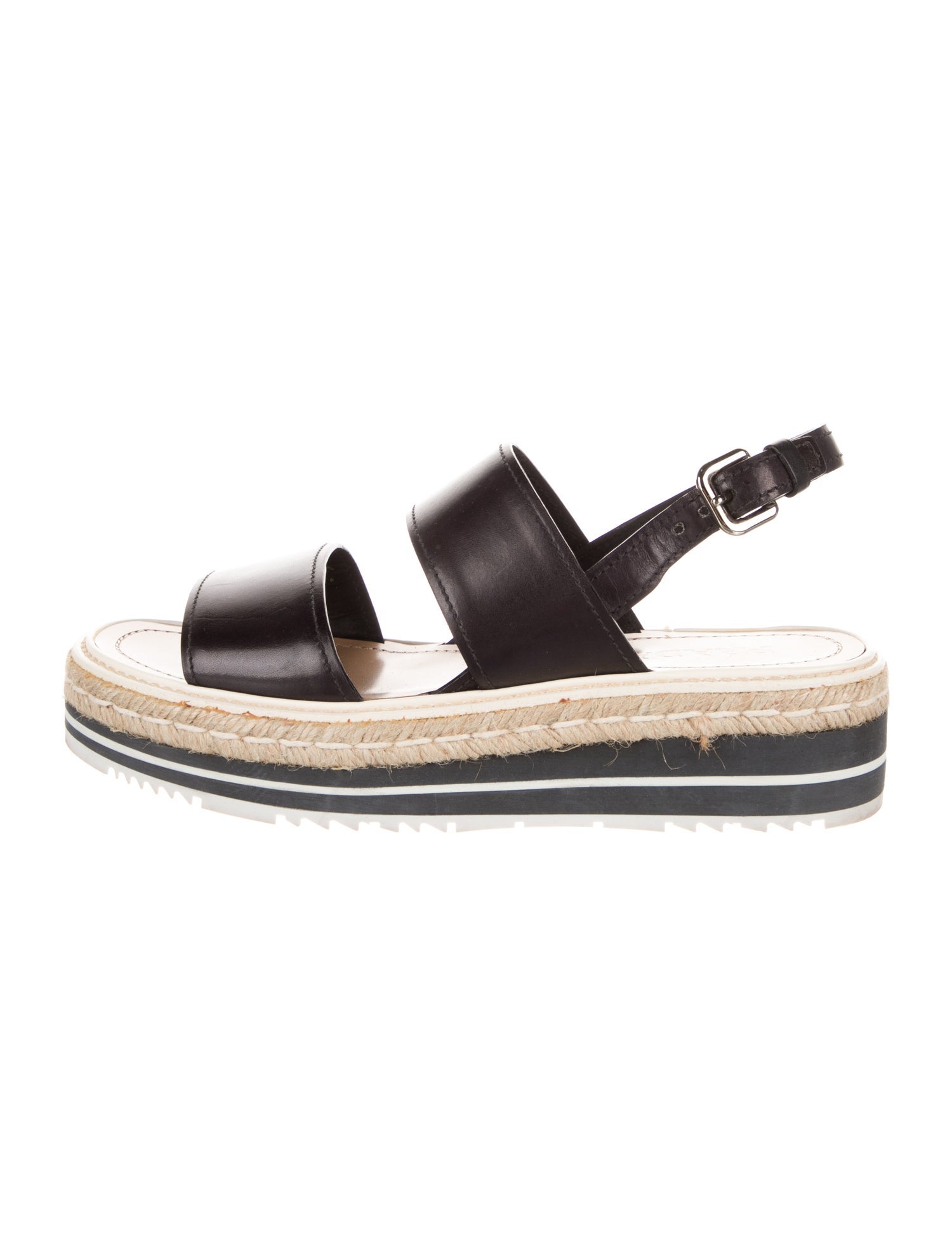 Prada Leather Espadrilles