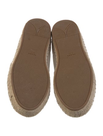 Prada Leather Espadrilles