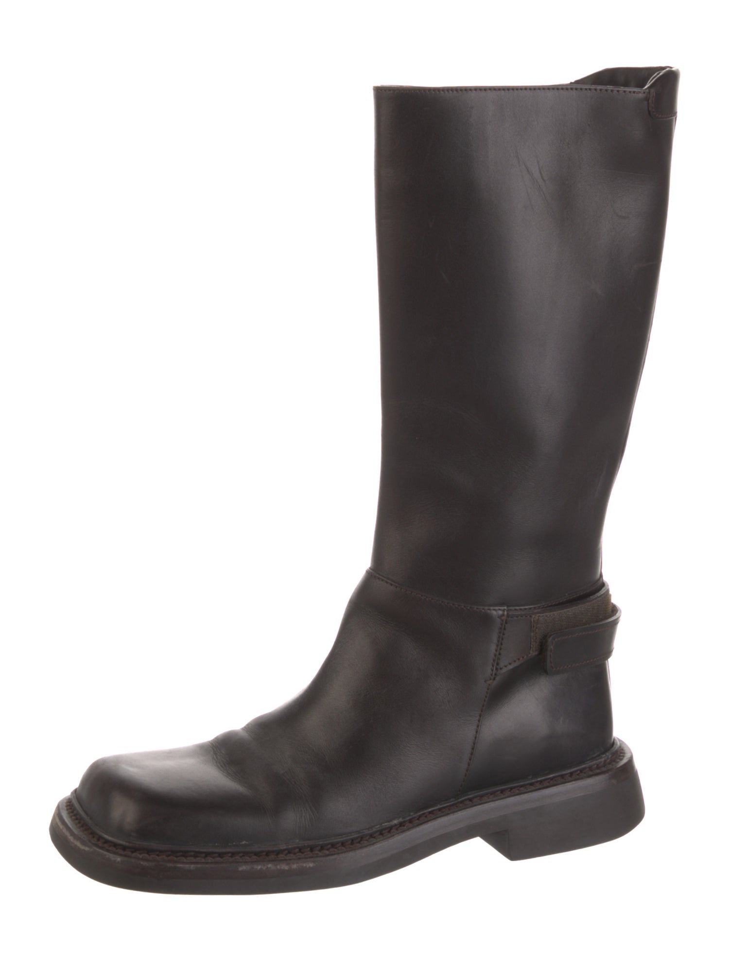 Prada Leather Riding Boots