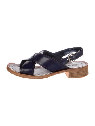 Prada Patent Leather Slingback Sandals