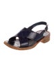 Prada Patent Leather Slingback Sandals