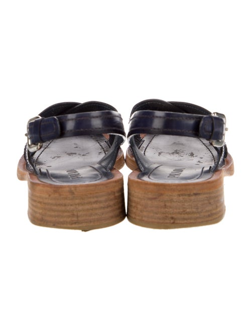 Prada Patent Leather Slingback Sandals