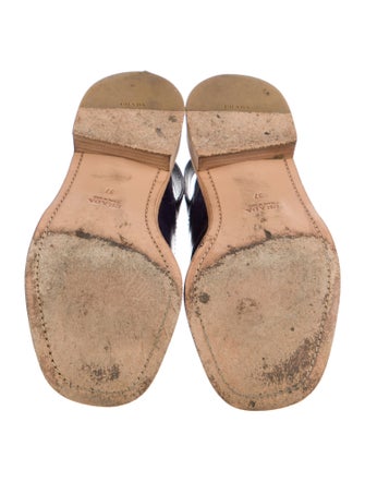 Prada Patent Leather Slingback Sandals