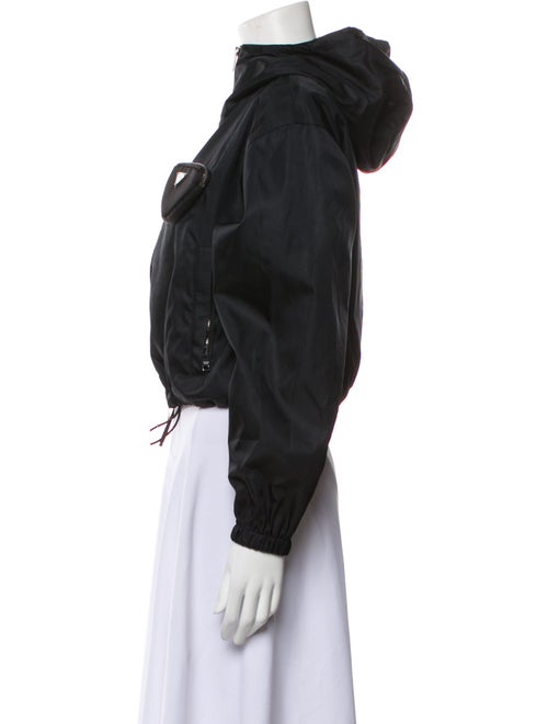 Prada 2021 RE-Nylon Hooded Bomber Bomber Jacket