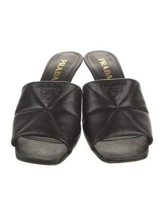 Prada Leather Slides