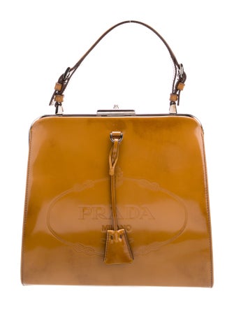 Prada Spazzolato Leather Top Handle Bag