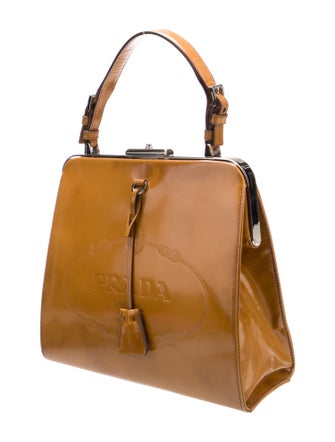 Prada Spazzolato Leather Top Handle Bag