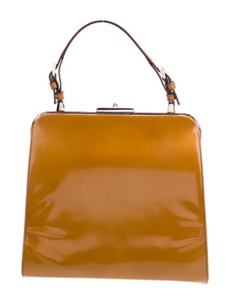 Prada Spazzolato Leather Top Handle Bag