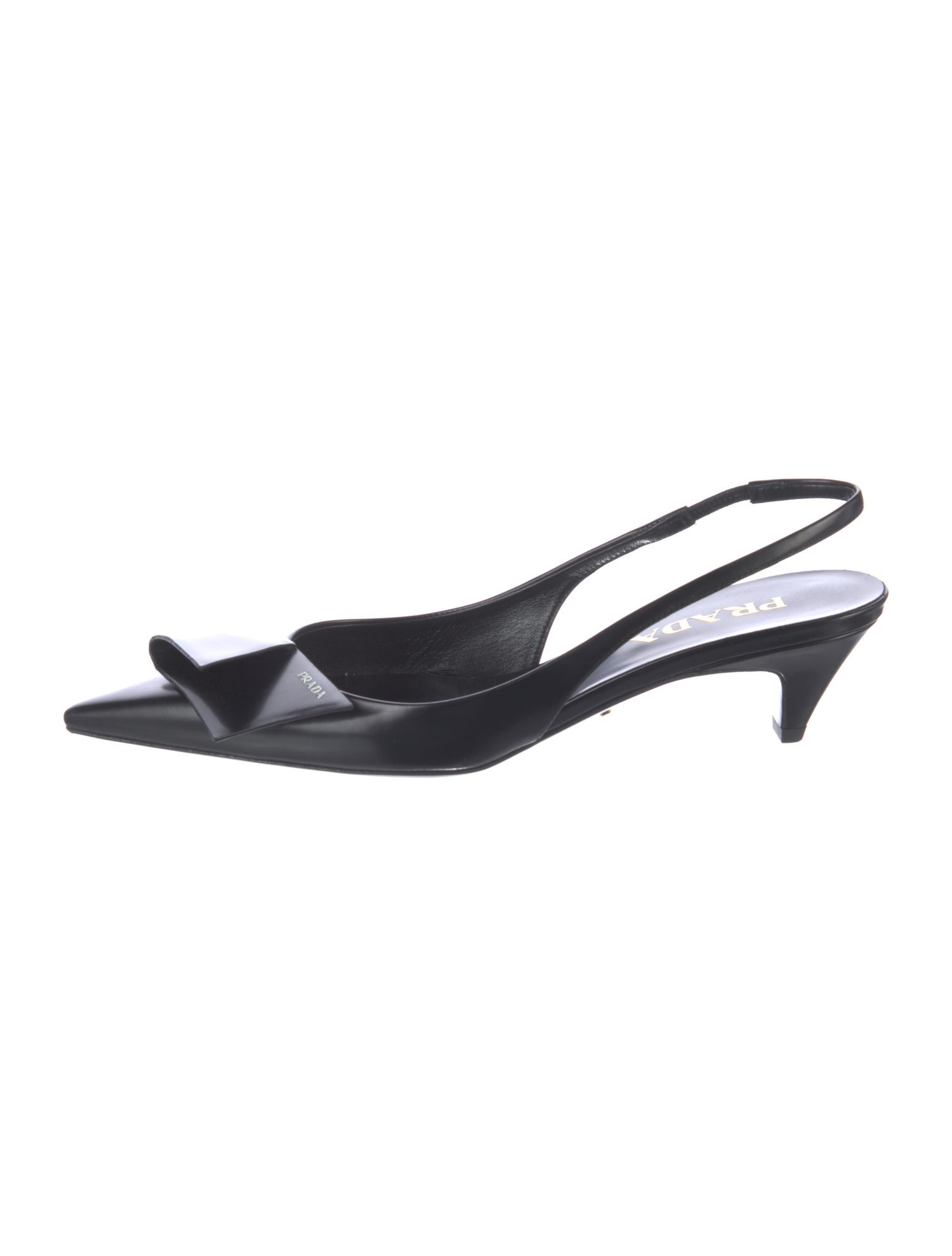 Prada Patent Leather Slingback Pumps