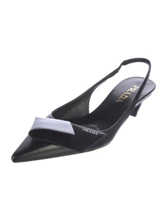 Prada Patent Leather Slingback Pumps