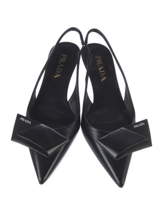 Prada Patent Leather Slingback Pumps