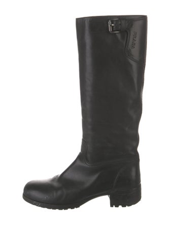 Prada Sport Leather Riding Boots
