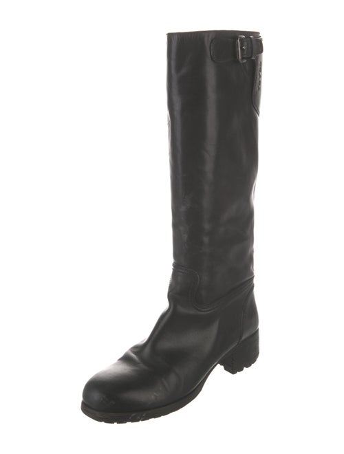 Prada Sport Leather Riding Boots