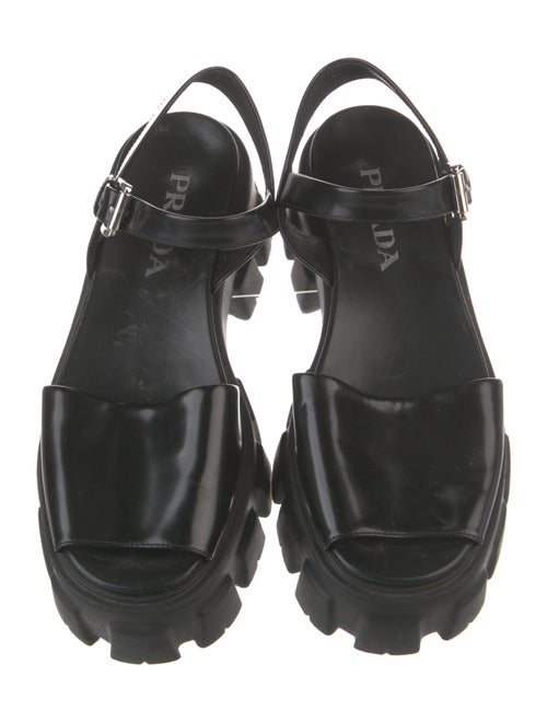 Prada Patent Leather Slingback Sandals