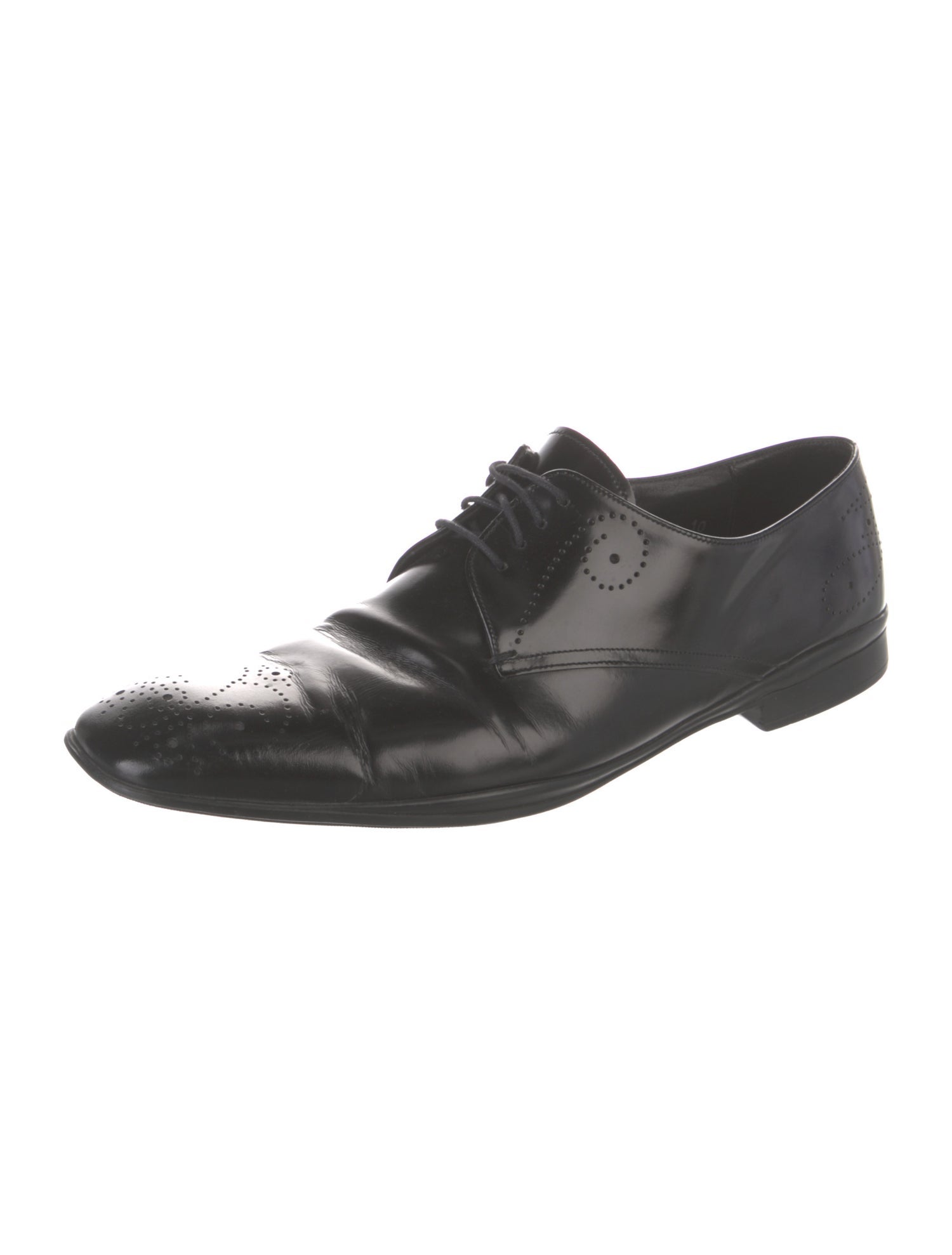 Prada Leather Derby Shoes