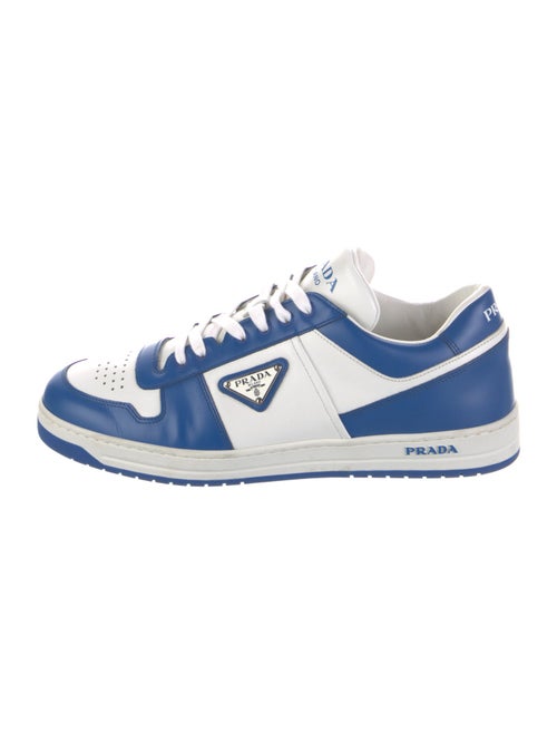 Prada Leather Colorblock Pattern Sneakers