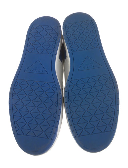 Prada Leather Colorblock Pattern Sneakers