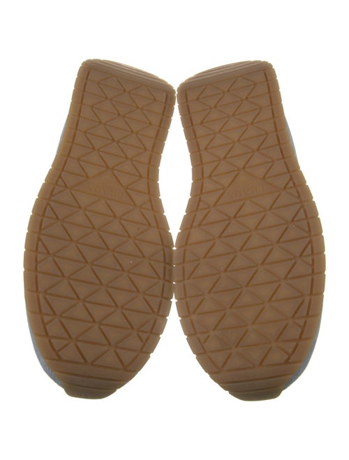 Prada Suede Leather Trim Embellishment Sneakers