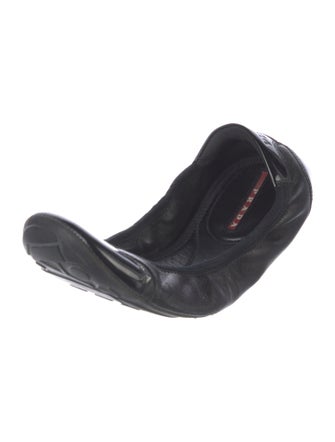 Prada Sport Leather Ballet Flats