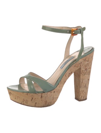 Prada Patent Leather Sandals