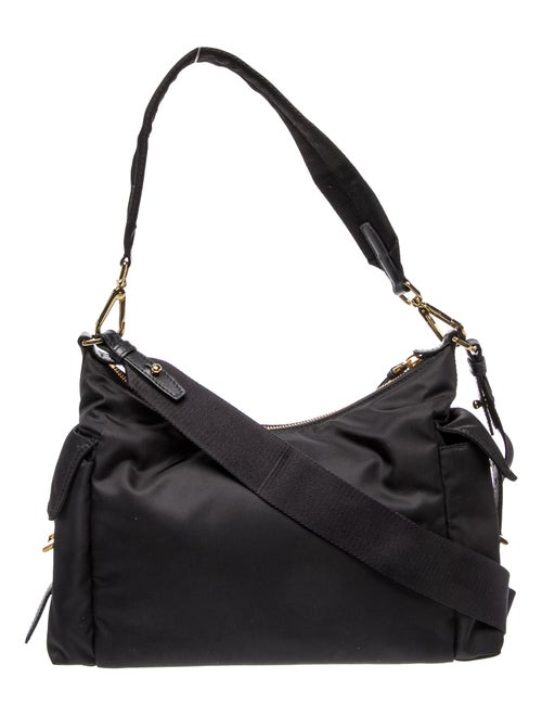 Prada Enameled Metal Triangle Re-Nylon Explore Large