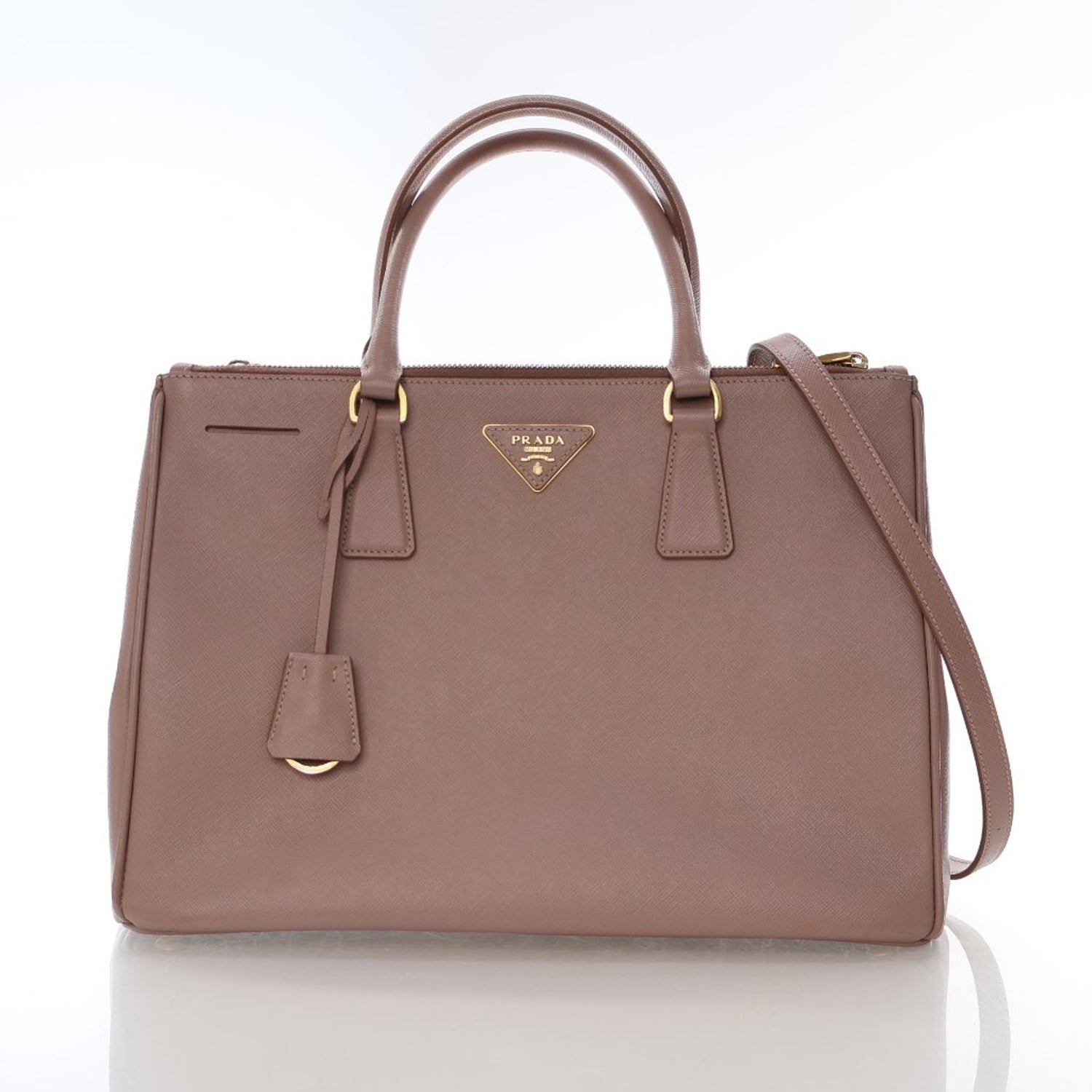 Prada Saffiano Cuir Leather Galleria Tote Medium