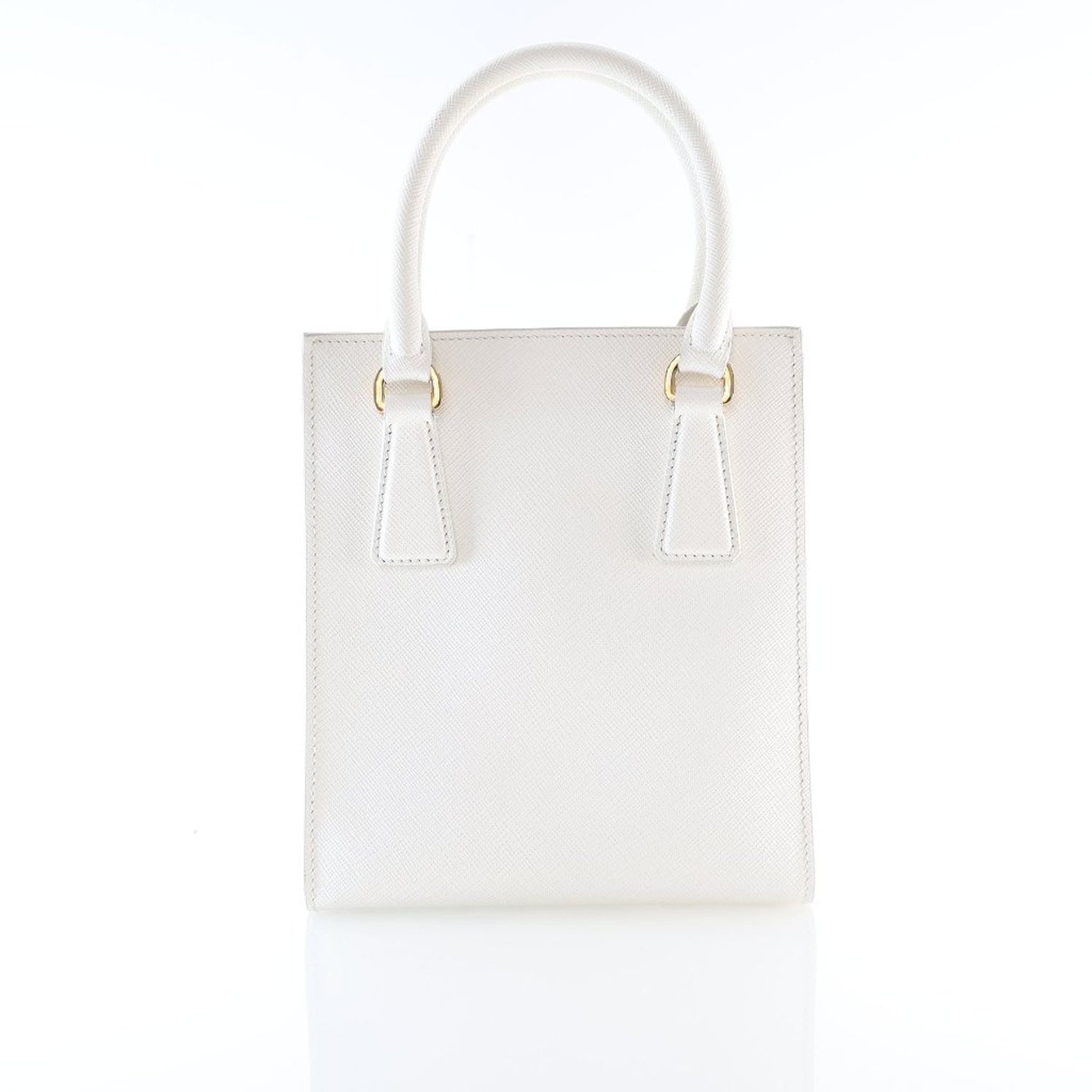 Prada Saffiano Cuir Leather Saffiano Tote Mini