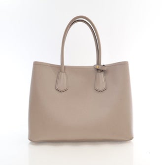 Prada Saffiano Cuir Leather Double Cuir Tote