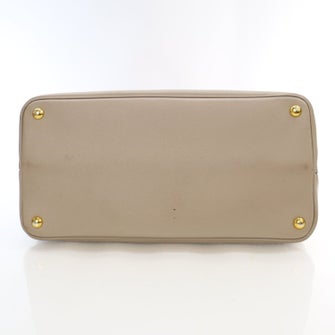 Prada Saffiano Cuir Leather Double Cuir Tote