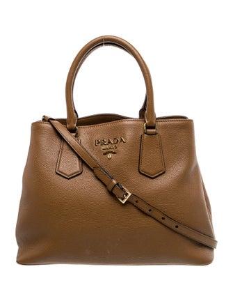 Prada Vitello Daino Leather Top Handle Bag
