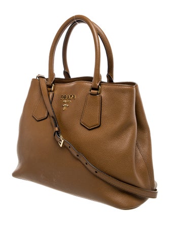 Prada Vitello Daino Leather Top Handle Bag