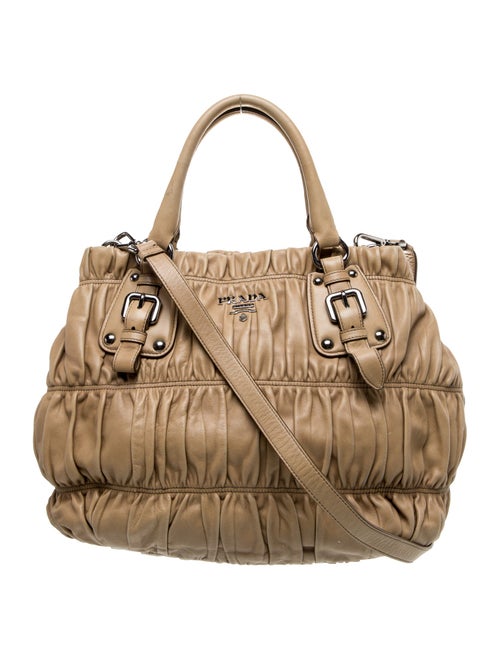 Prada Nappa Gaufre Leather Top Handle Bag