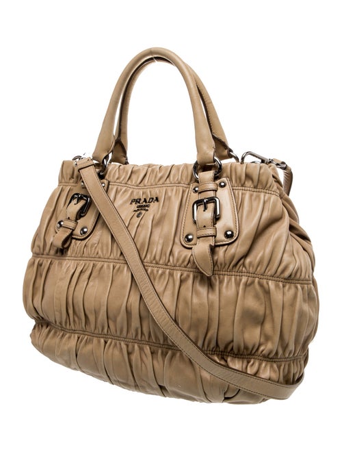 Prada Nappa Gaufre Leather Top Handle Bag