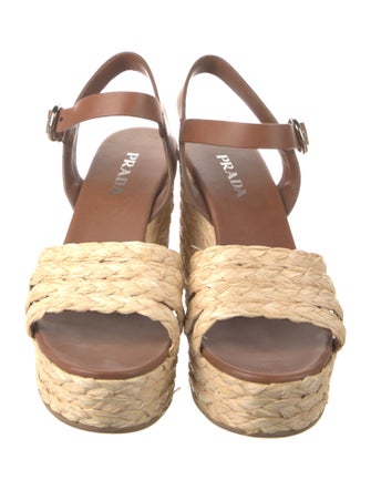 Prada Leather Espadrilles