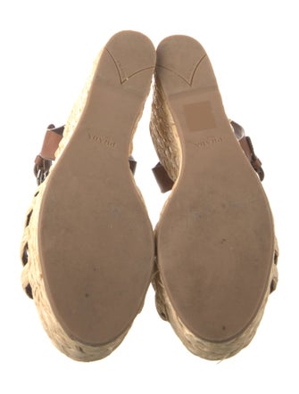 Prada Leather Espadrilles