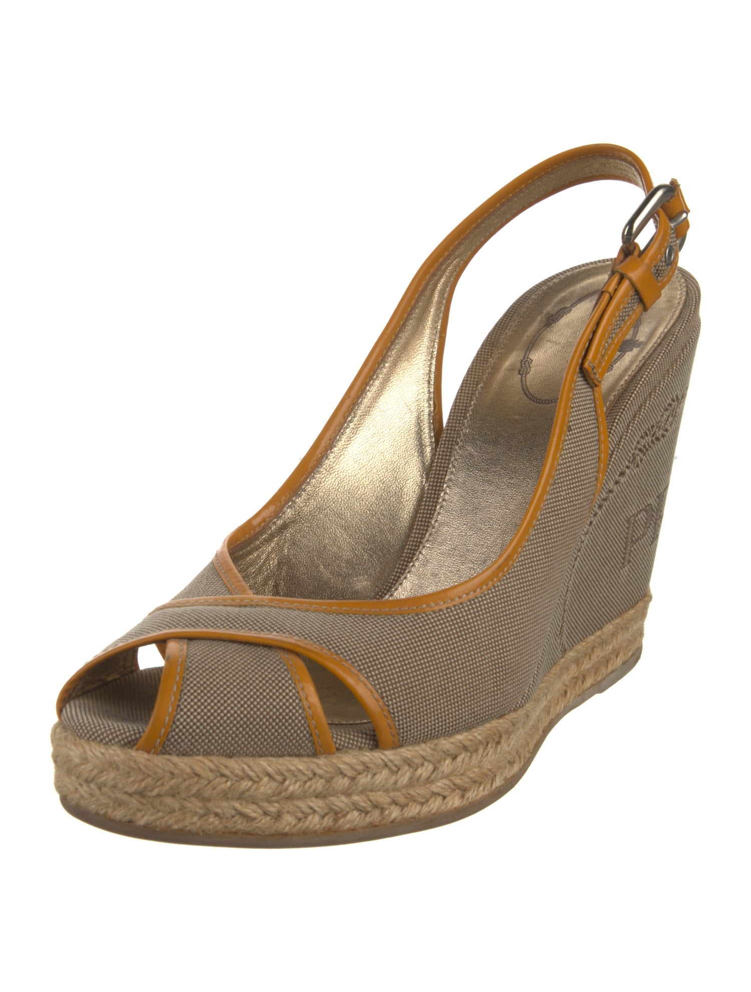 Prada Colorblock Pattern Slingback Sandals