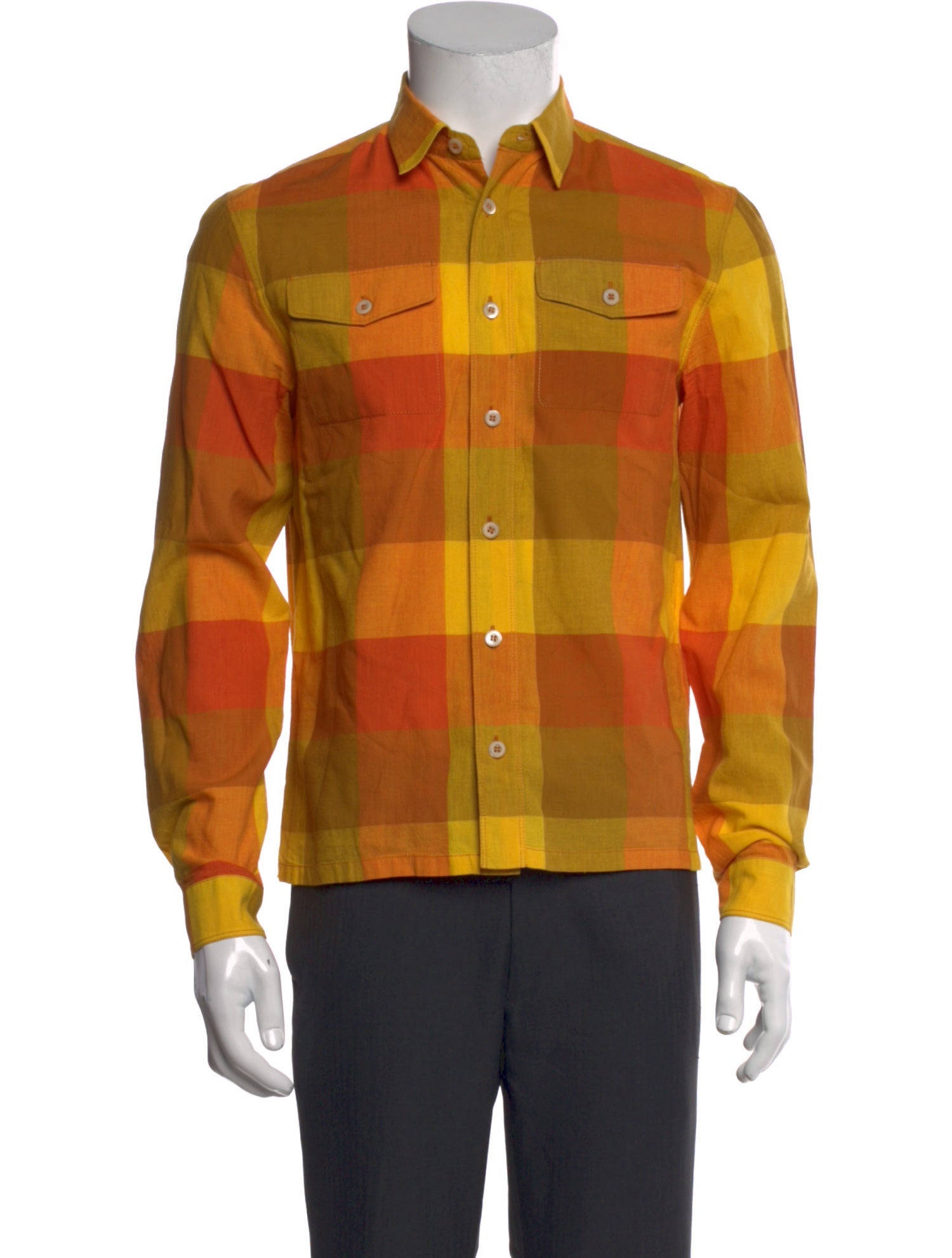 Prada 2016 Plaid Print Shirt