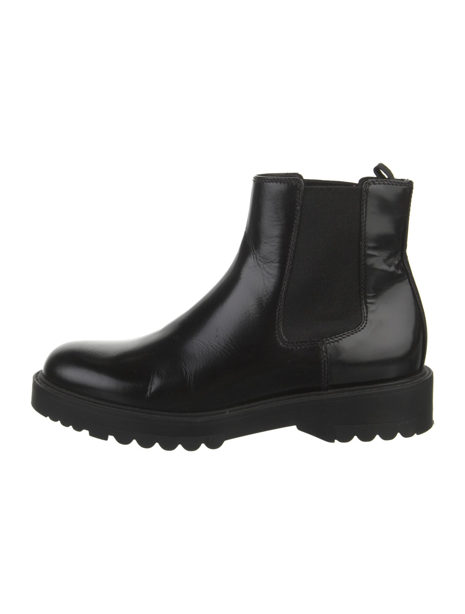 Prada Leather Chelsea Boots