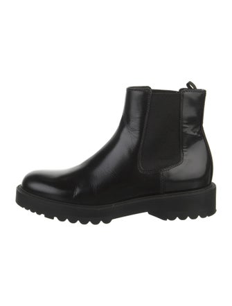 Prada Leather Chelsea Boots