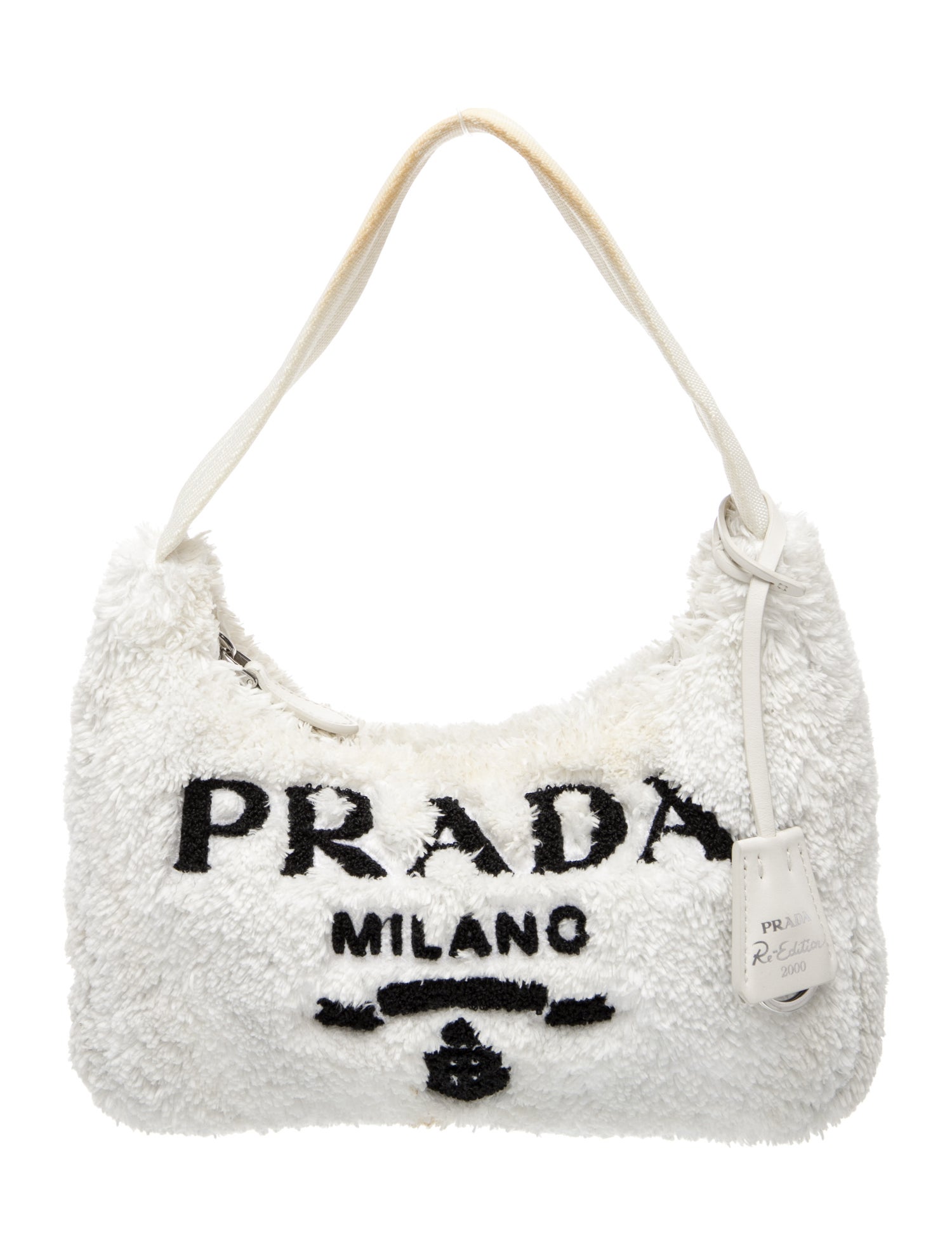 Prada Enameled Metal Triangle Re-Edition 2000