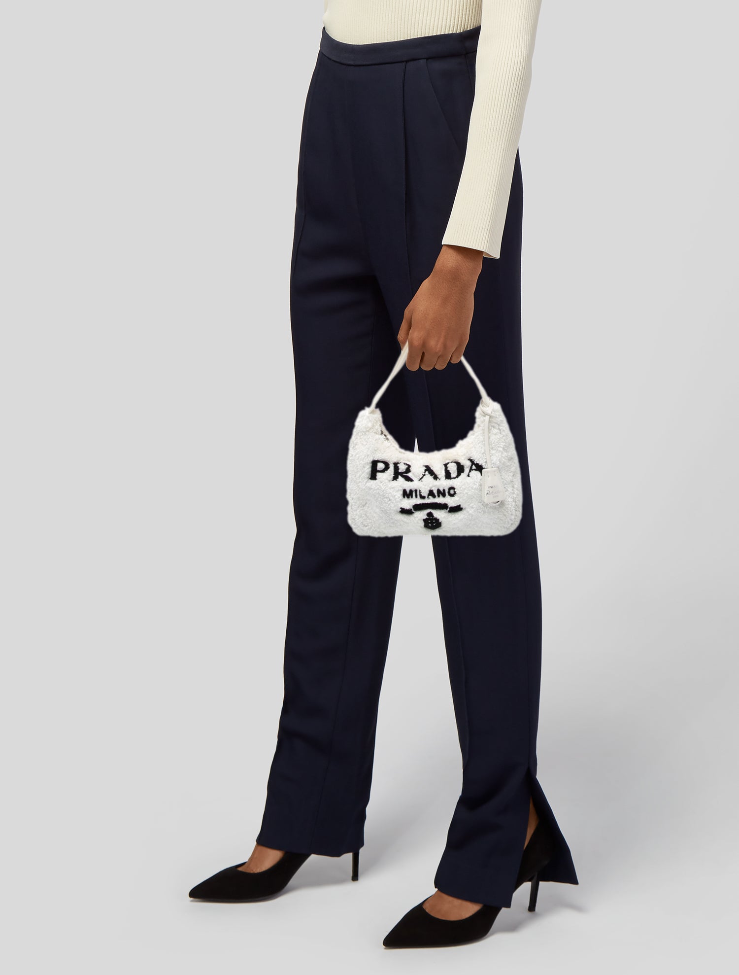 Prada Enameled Metal Triangle Re-Edition 2000