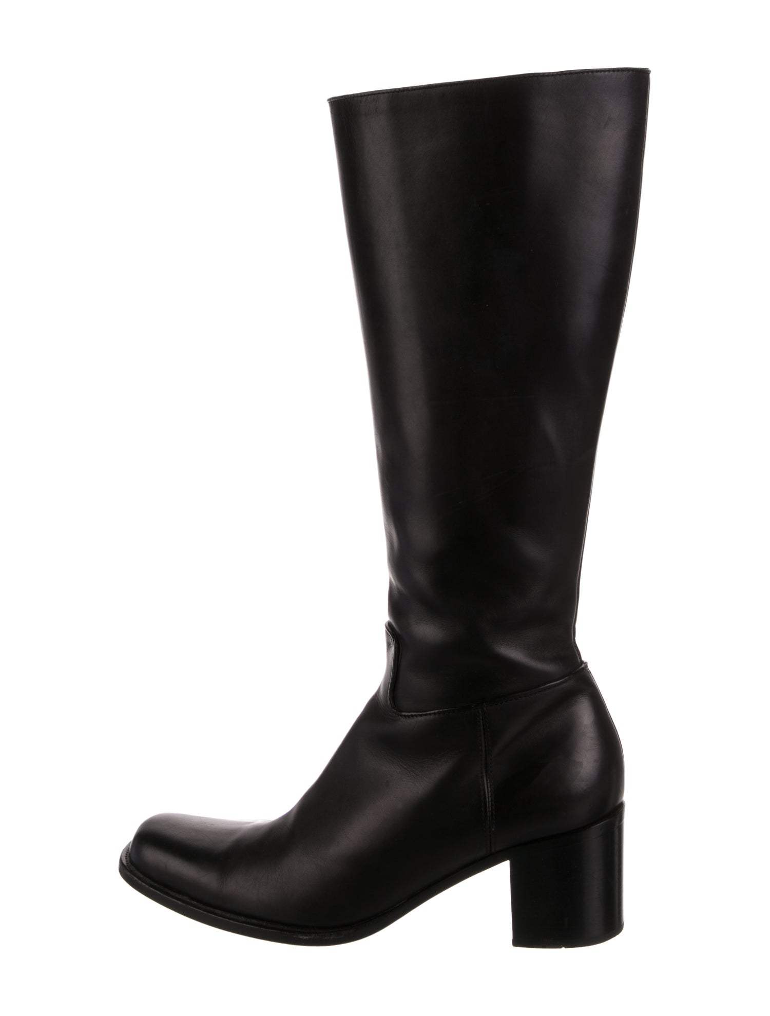 Prada Leather Riding Boots