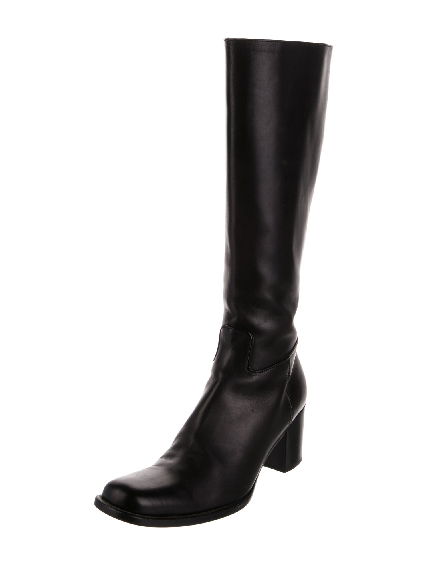 Prada Leather Riding Boots